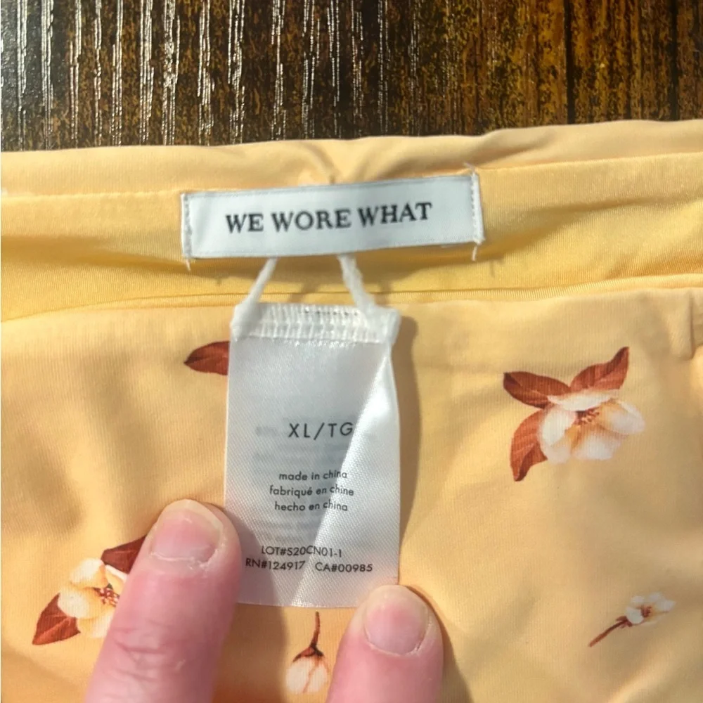 WeWoreWhat Golden impala “Amber” Bikini Bottom NWT (size XL)
